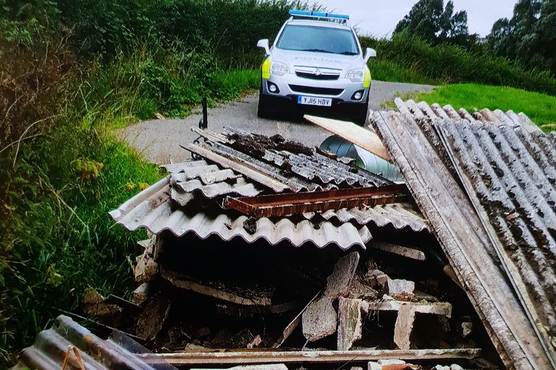 Lorry-load of asbestos dumped on Dumfriesshire farm